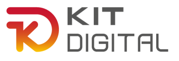 texto de subvención que dice: Programa Kit Digital cofinanciado 